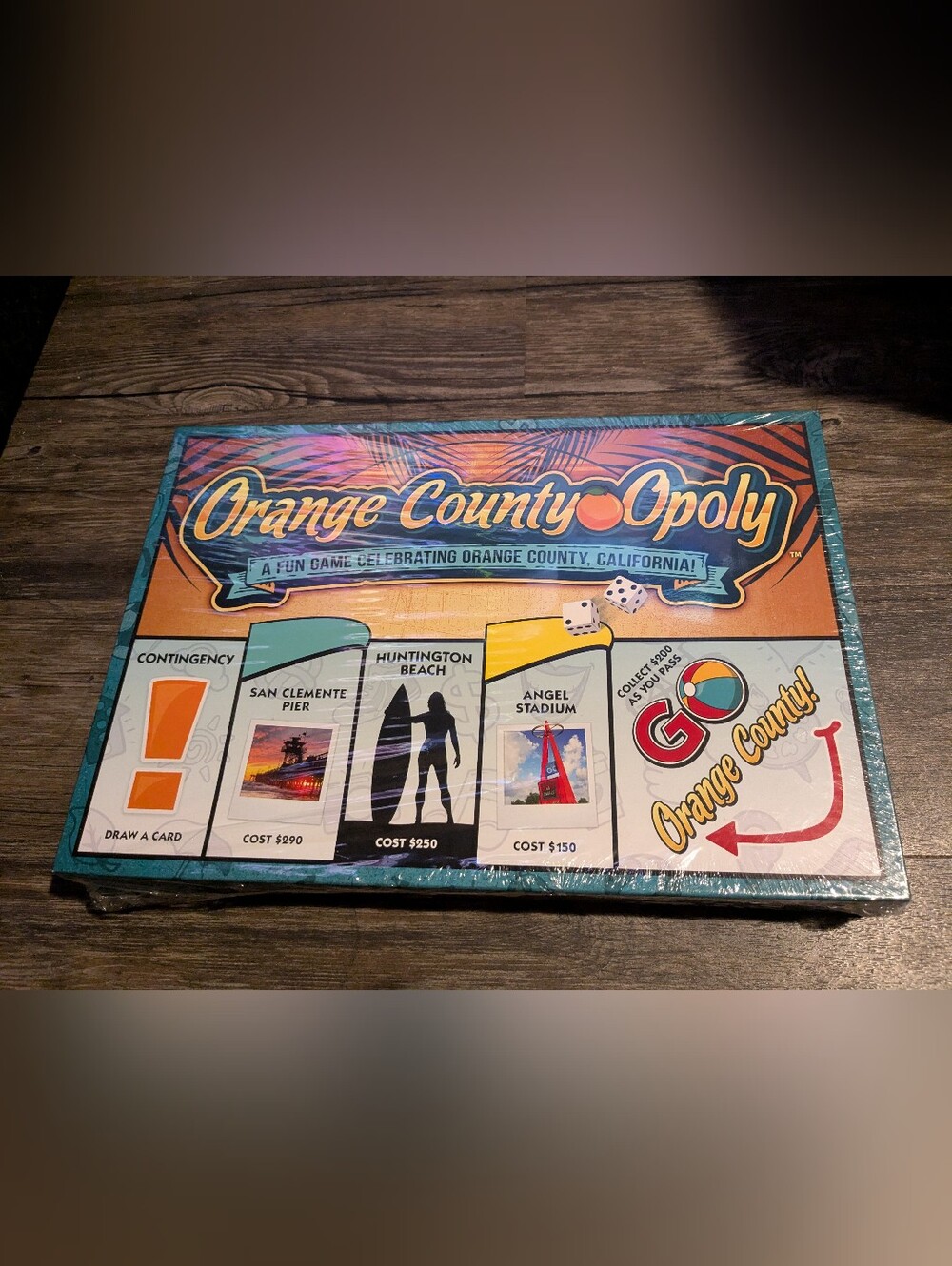 Orange County Opoly Monopoly Style Board Game New Sealed Family Game Night